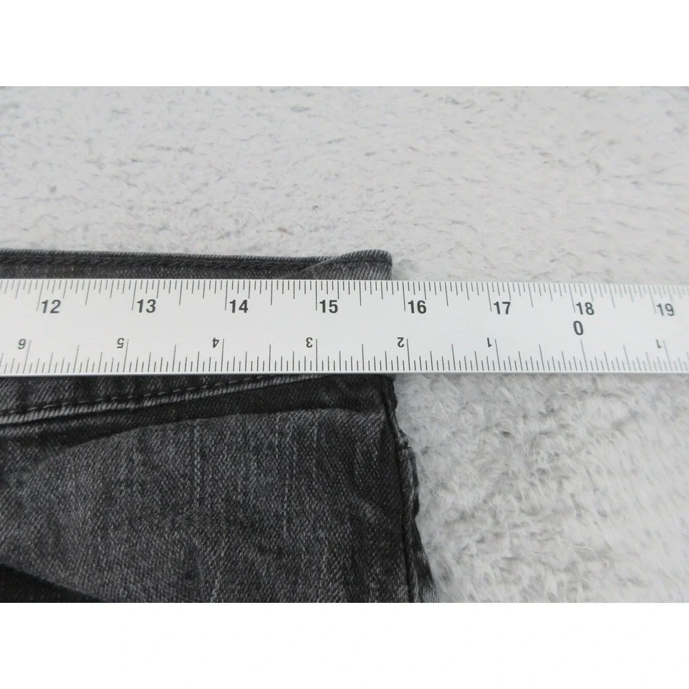 Levis 514 Jeans Mens 31x28 Gray Denim Straight Leg Stretch Low Rise Tagged 33x30